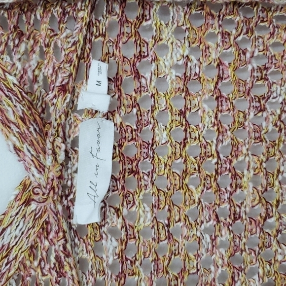 All in Favor Cardigan Sweater-Multi-Color- sz M - Picture 2 of 4
